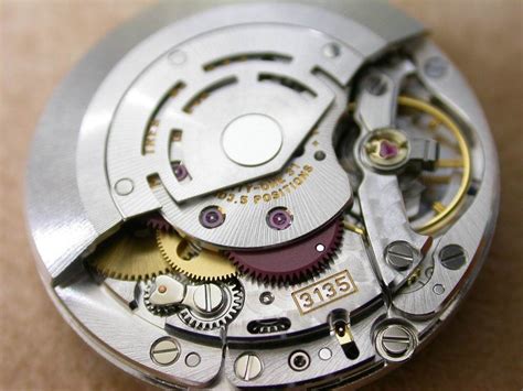 rolex movement chart